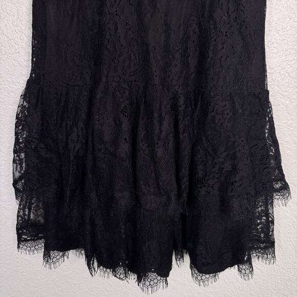 ASTR The Label Leilani Lace Bustier Mini Dress Womens XS Lace Black Whimsigoth - Picture 6 of 11